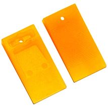 100 WEDGE SPACERS for Tile Marble 1/4&quot; 6mm ORANGE Plastic 2 Sided shim T... - $45.13 CAD