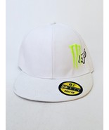 Monsters Energy Drink Original 6 3/4 Seam 100% Cotton White Cap Hat Fox ... - $33.01 CAD