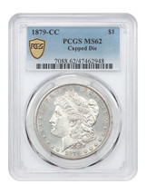 1879-CC $1 PCGS MS62 (Capped Die) - £5,888.91 GBP