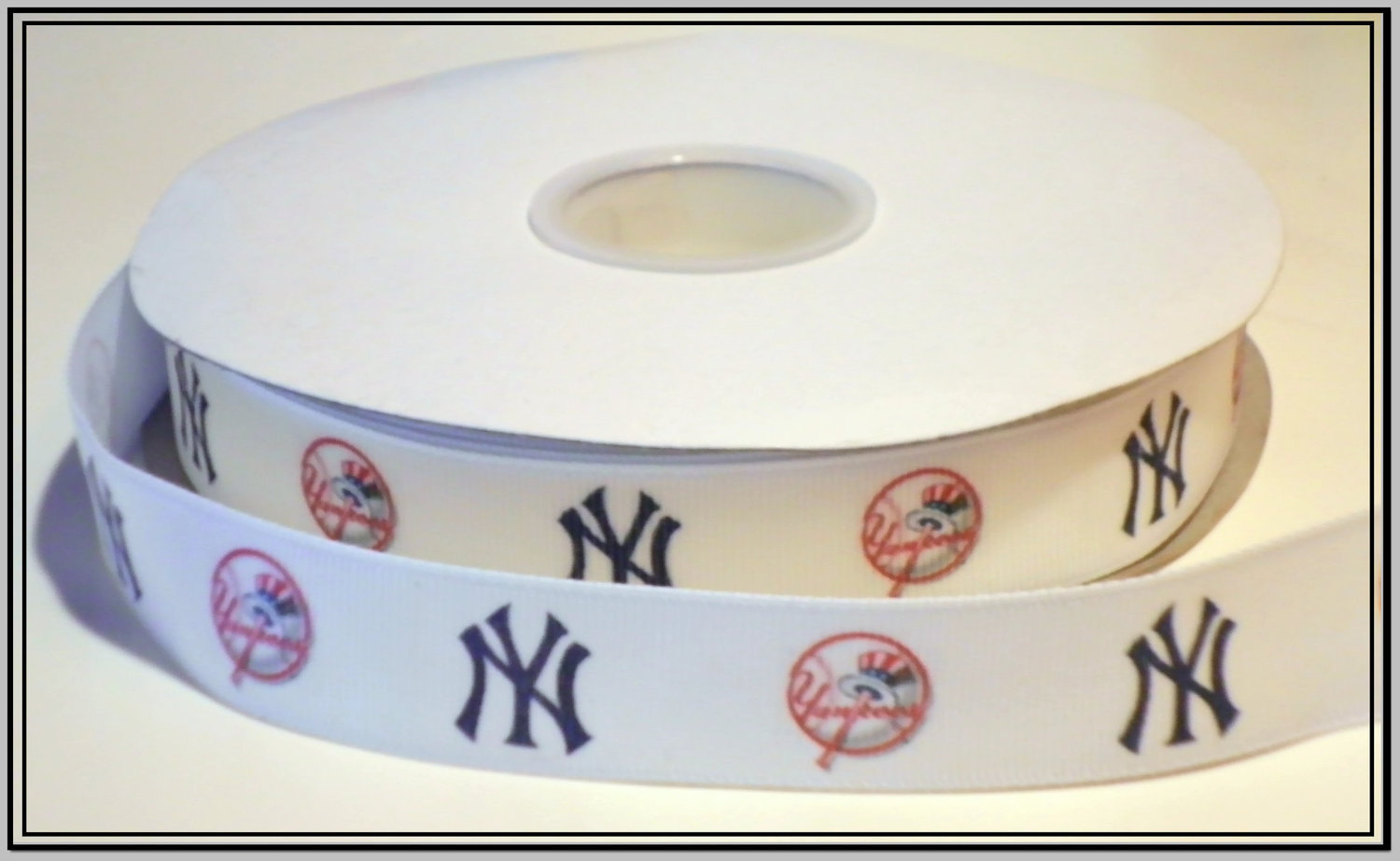 New York Yankees Inspired Grosgrain Ribbon