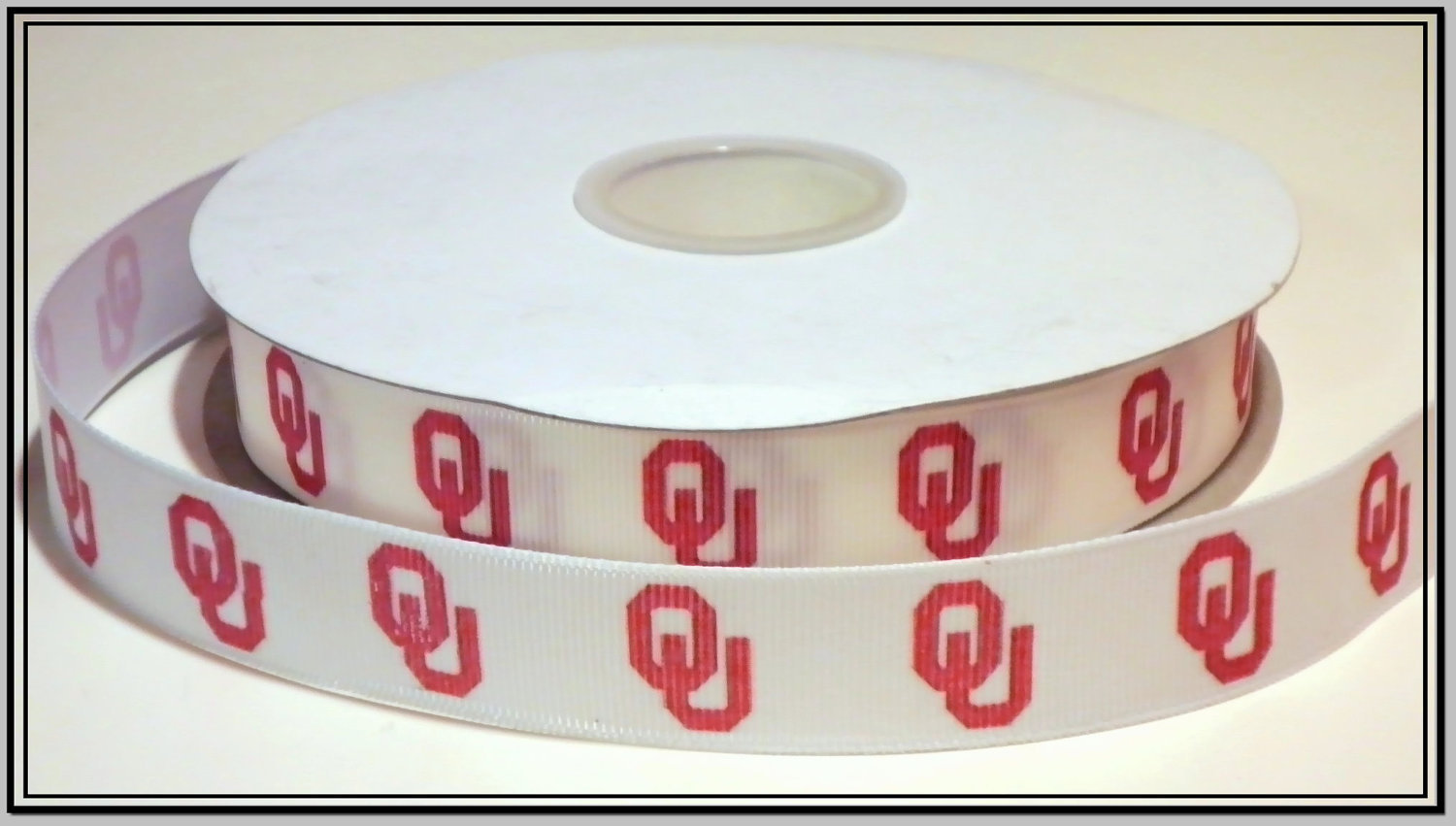Oklahoma University Sooners Inspired Grosgrain Ribbon