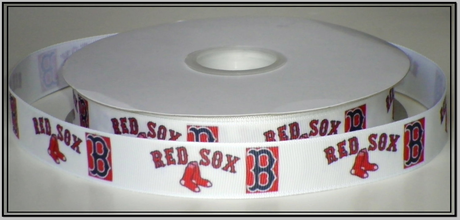 Boston Red Sox Inspired Grosgrain Ribbon