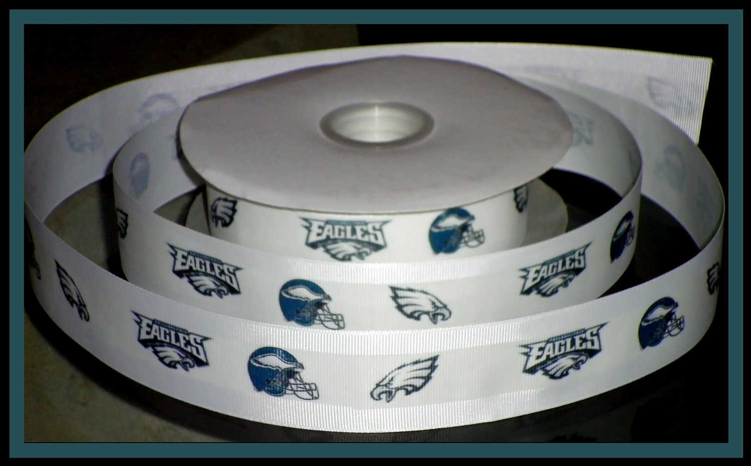 Philadelphia Eagles Inspired Grosgrain Ribbon