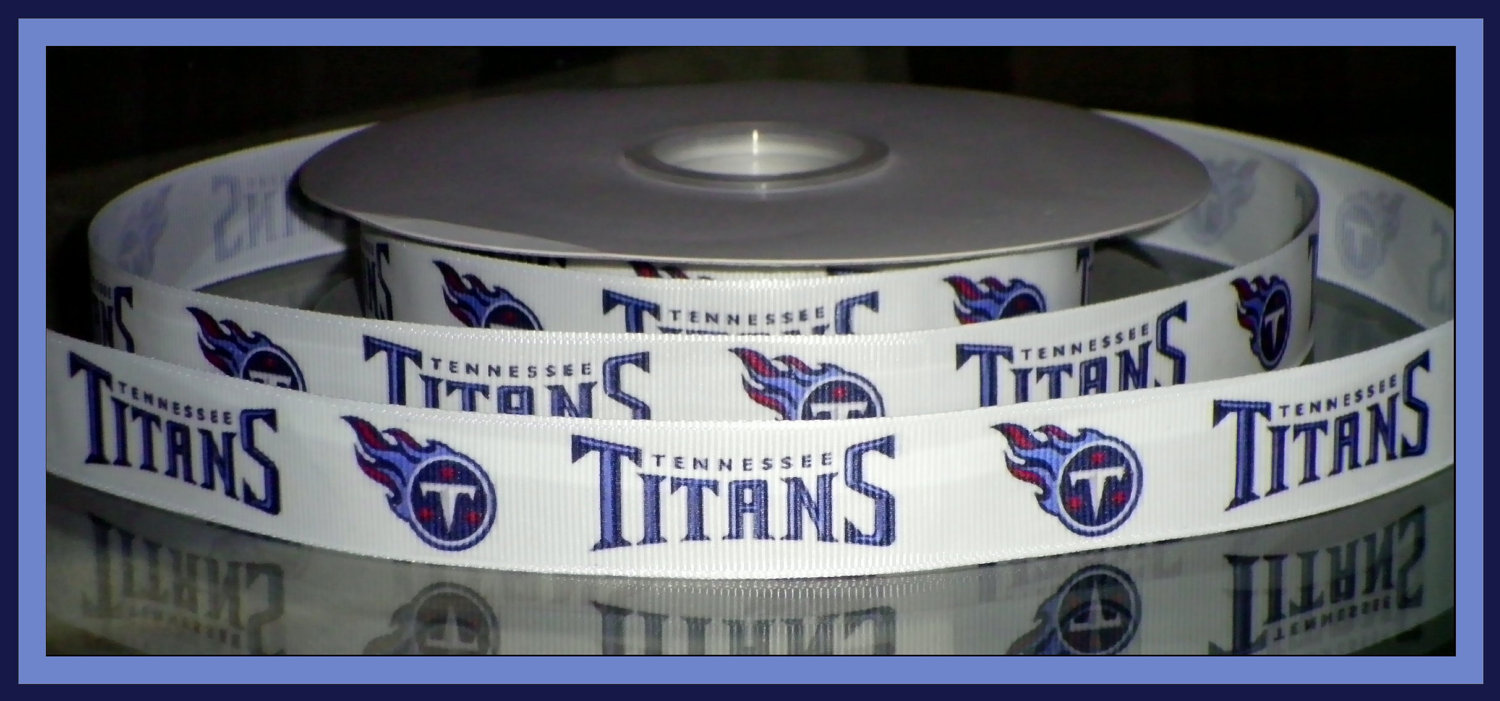 Tennessee Titans Inspired Grosgrain Ribbon