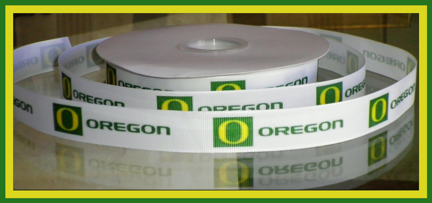 Oregon University Inspired Grosgrain Ribbon