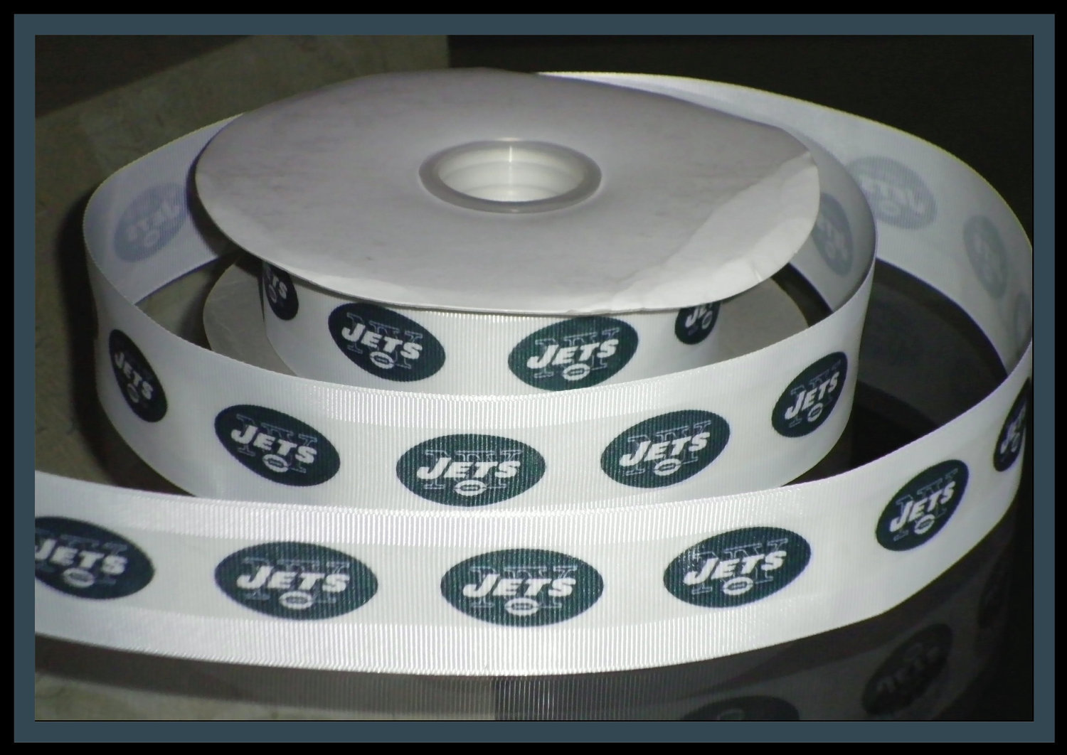 New York Jets Inspired Grosgrain Ribbon