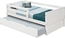 Camaflexi Daybed, Solid Wood, Panel Headboard, Front And Rear, White Finish. - £500.36 GBP