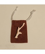 Vintage Handmade 1.75&quot; Genuine Light Pink Salmon Branch Coral Brooch Pin - $144.08
