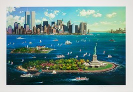 &quot;New York Gateway&quot; by Alexander Chen Serigraph on Paper Signed AP 174/250 - £401.35 GBP