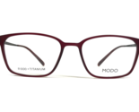 Modo Eyeglasses Frames MODEL 7009 MBURG Matte Black Red Burgundy 51-18-143 - $186.63