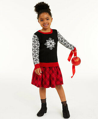 Little Girls Snowflake Sweater Black with White Size 5 CHARTER CLUB $39 - NWT - £4.29 GBP