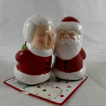 Santa Clause &amp; Mrs Salt &amp; Pepper Shaker Set New Ceramic Hallmark 3&quot; tall - $9.89