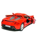 Brand New 5&quot; Kinsmart Porsche Carrera GT Diecast Model Toy 1:36 Red - £15.12 GBP
