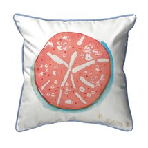 Betsy Drake Coral Sand Dollar Large Indoor Outdoor Pillow 18x18 - £36.98 GBP