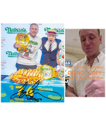 Joey Chestnut Signed 8x10 Photo Nathan Hot Dog World Champion Proof Auto... - $98.99