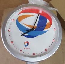 Vintage TotalEnergies Total French Petroleum Oil Wall Sign Clock NOS A - £125.57 GBP