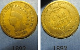 Indian Head Cent 1892 G #101 - £2.93 GBP