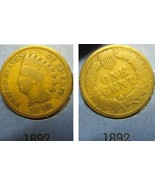 Indian Head Cent 1892 G #101 - £2.94 GBP