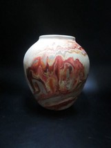 Nemadji marbled pottery USA vase 5 1/2&quot; - $829.84 MXN