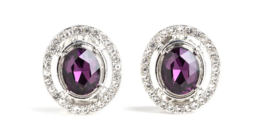 Paparazzi Cost A Fortune Purple Clip-On Earrings - New - £3.59 GBP