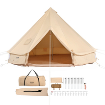 VEVOR Canvas Bell Tent, 6 m/19.68 ft Yurt Tent, Breathable Holds up to 1... - $483.99