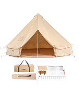 VEVOR Canvas Bell Tent, 6 m/19.68 ft Yurt Tent, Breathable Holds up to 1... - $483.99