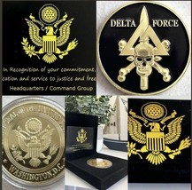 U S ARMY DELTA FORCE Challenge Coin USA amy - £18.95 GBP
