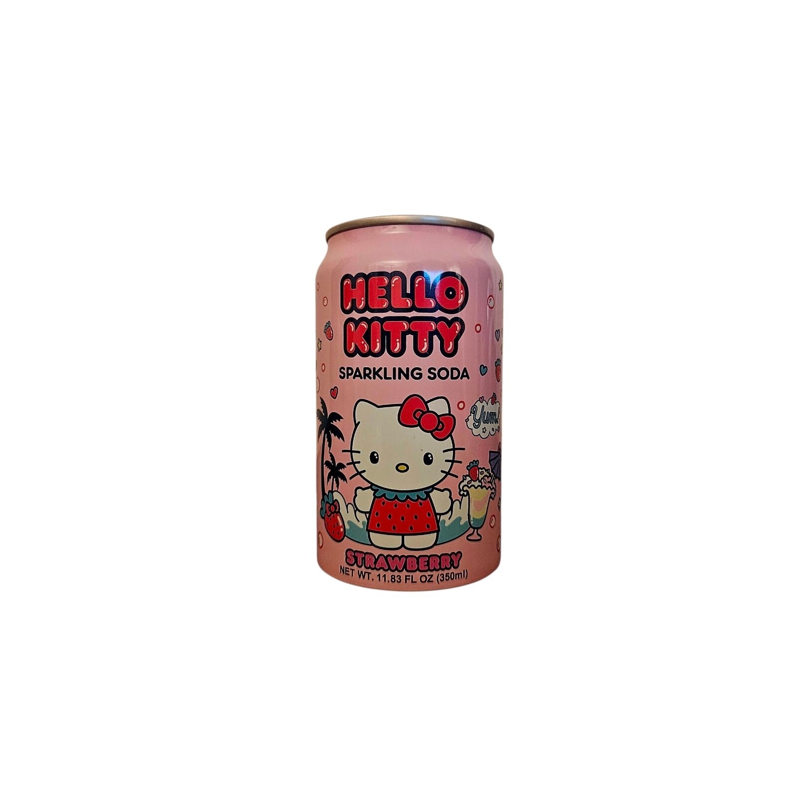 Hello Kitty Sparkling Soda Strawberry 11.83 fl oz - Product of Japan Item image 2