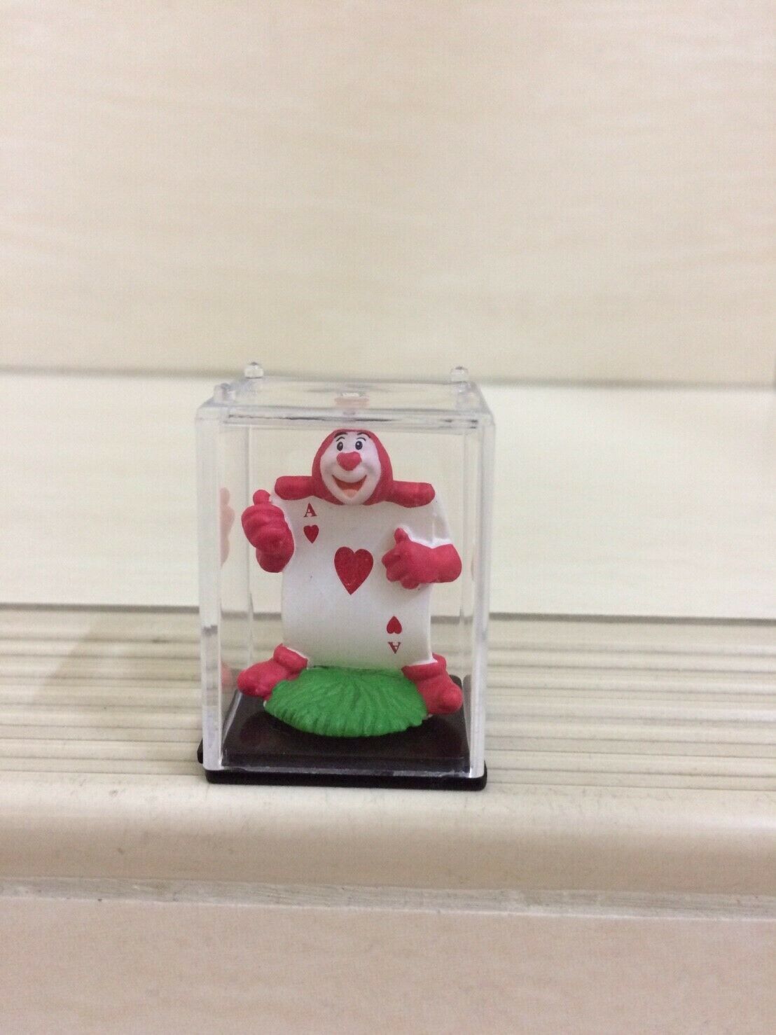 Primary image for Disney Heart Red Card Figure from Alice in Wonderland. Mini Size. Very RARE item
