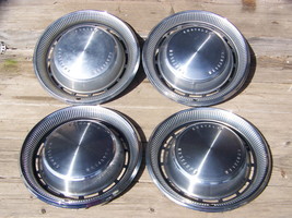 1970 CHRYSLER TOWN &amp; COUNTRY HUBCAPS (4) OEM 15&quot; HOLLANDER #349 NEW YORKER - £91.79 GBP