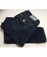 New True Religion Women Blue Skinny W/Flaps Jeans 24 - $47.02