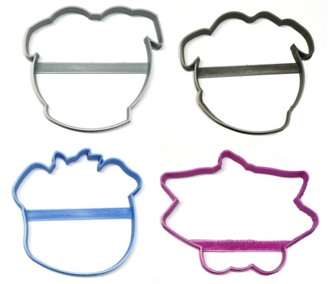 Puppy Dog Pals Cartoon Outline Faces Set of 4 Cookie Cutters USA PR1578