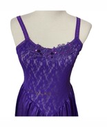 Vintage Ballerina Nightgown Basque Waist Lace Feather Bed Intimate Sz M ... - $35.50 CAD