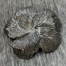 Vintage Sterling Silver Brooch Pendant Flower Israel Electroform Stateme... - $98.99