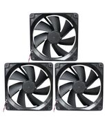 3 pack 120mm Computer Case Fan Y.S. Tech DC Brushless KM121225LS 4 Pin &amp;... - $23.89 CAD
