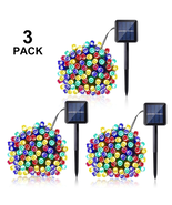 Christmas Solar Lights 39Ft 100 LED Waterproof Outdoor Decoration Lighti... - $882.16 MXN