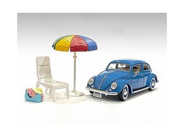 &quot;Beach Girls&quot; Accessories (Beach Chair and Beach Umbrella and Duffle Bag) for 1 - £19.08 GBP