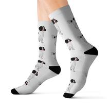 English Springer Spaniel Sublimation Socks, 3 Sizes, Ribbed Tube, 95% Po... - £12.55 GBP