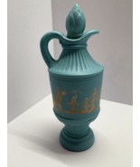 VTG 1979 Avon Blue Frosted Glass Decanter Pitcher Cologne Bottle Mytholo... - €5,47 EUR
