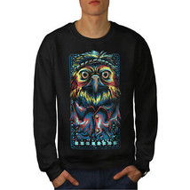 Wellcoda Owl Hippie Indian Animal Mens Sweatshirt,  Casual Pullover Jumper - £24.26 GBP+