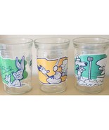 Vintage Welchs Looney Tunes Jelly Jars 1, 4 , 9 Juice Glasses Set Of 3 S... - $218.46 MXN
