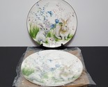 NEW RARE Williams Sonoma Set of 4 Floral Meadow Dinner Plates 10 1/2&quot; Po... - $114.99