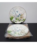 NEW RARE Williams Sonoma Set of 4 Floral Meadow Dinner Plates 10 1/2&quot; Po... - £90.48 GBP