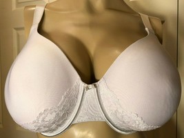 Vanity Fair 42DD White 42 Dd Underwire 76382 Lined Beauty Back Bra - £10.82 GBP