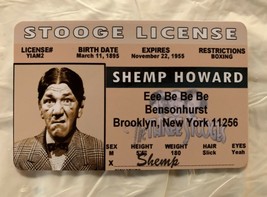 Shemp Howard The Three Stooges novelty card collectors card moe curly larry - £7.12 GBP