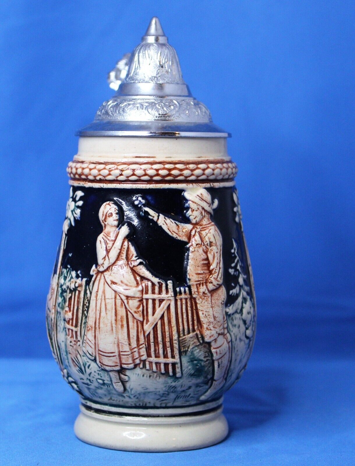 DBGM German Beer Stein 7" w Pewter Lid Made In Germany Drinkware, Steins