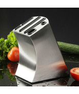 Kitchen Stainless Steel Knife Stand Holder Block Scissor Storage Rack Or... - $66.51 CAD