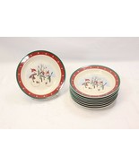 Royal Seasons Snowmen Christmas Bread Dessert Plates 6-1/2&quot; Lot of 10 Xmas - $359.97 MXN