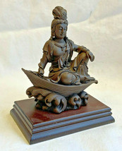 Decorative Small Chinese Buddhist Sculpture Guanyin? Goddess of Mercy Figure - £23.99 GBP