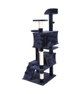 53&quot; Blue Cat Tree Tower Activity Center Large Playing House Condo For Rest - £65.31 GBP